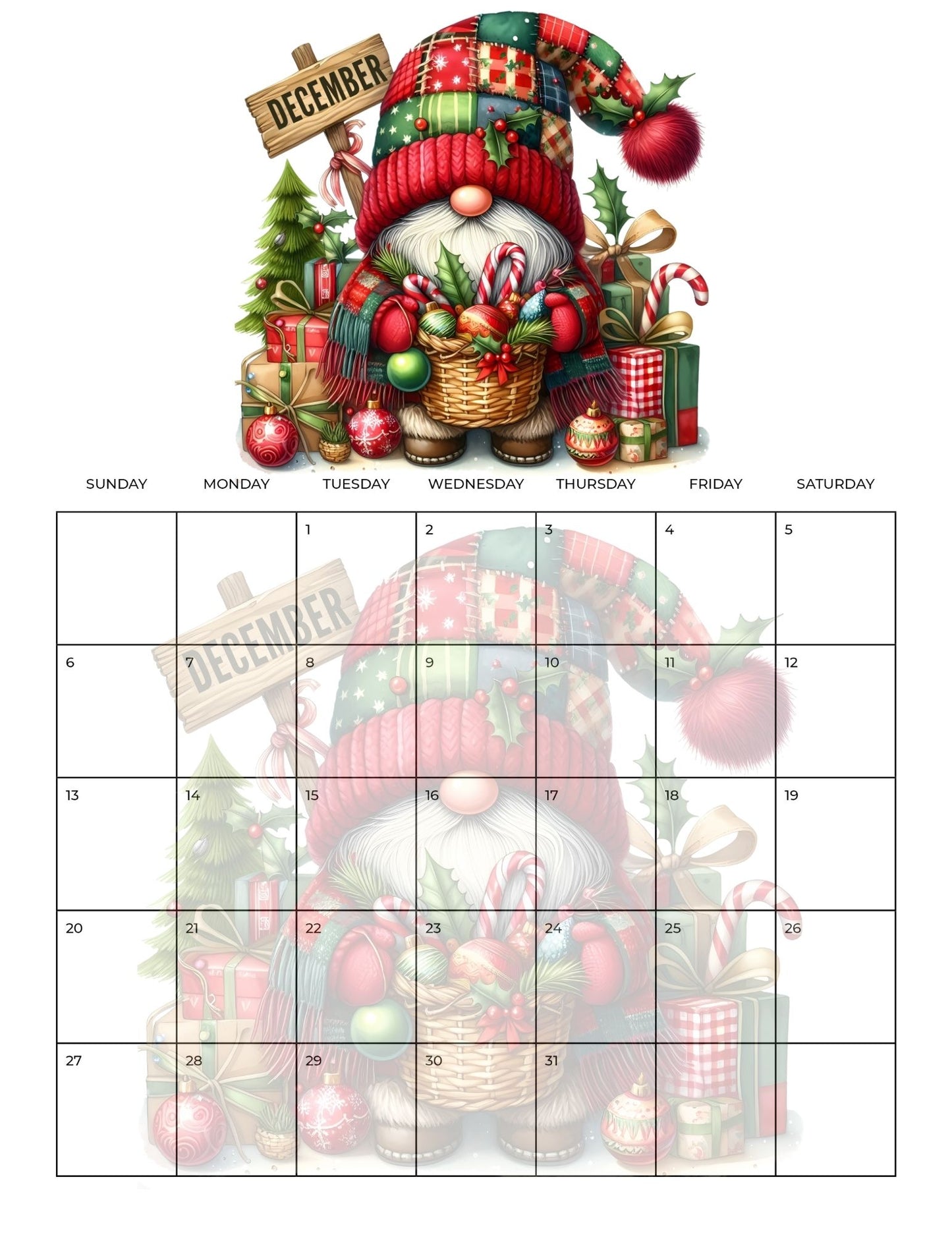 2026 With The Gonks Calendar