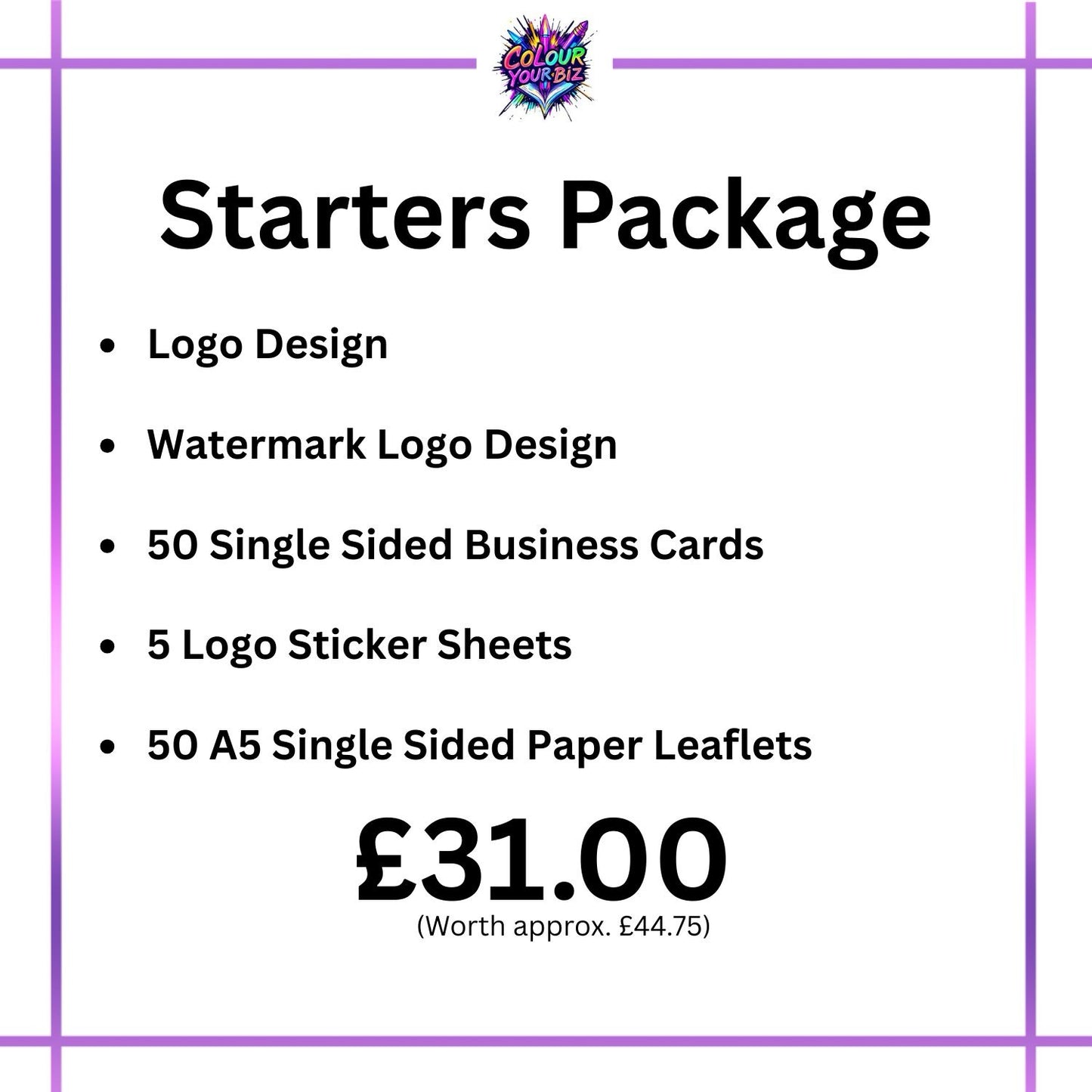 'Starters Package' Business Stationery Bundle