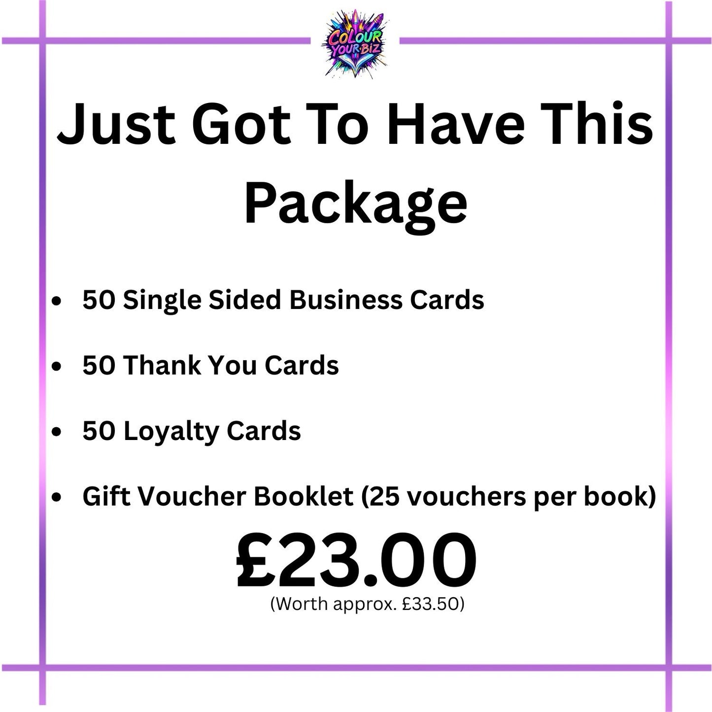 'Just Got To Have This Package' Business Stationery Bundle