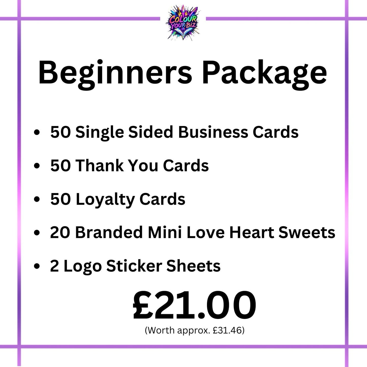 'Beginners Package' Business Stationery Bundle
