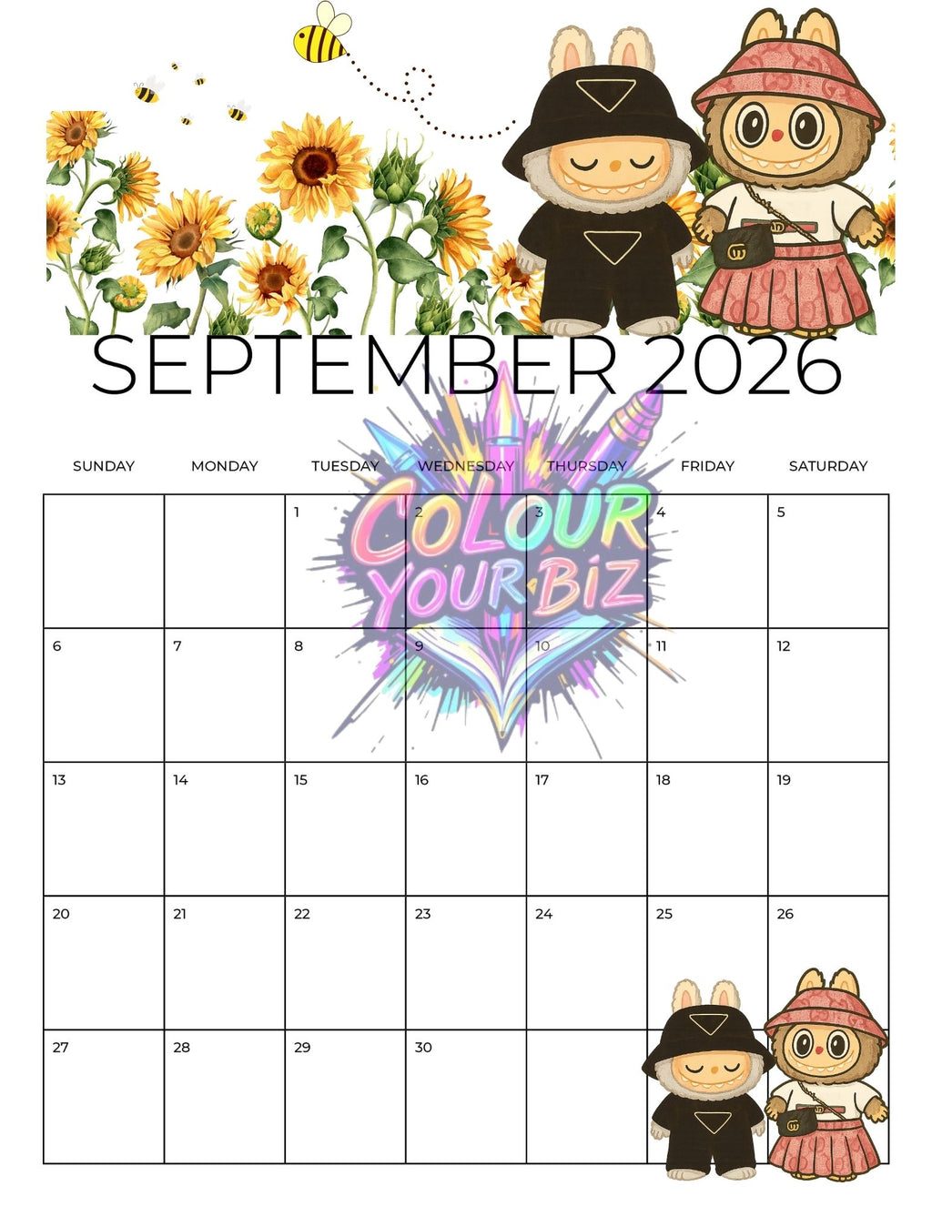 Little Monsters 2026 Calendar