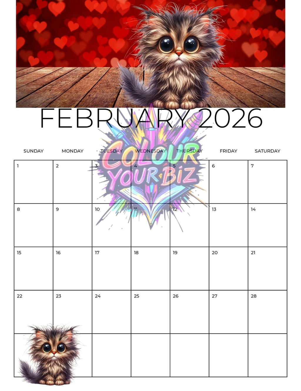 The Funky Cats 2026 Calendar