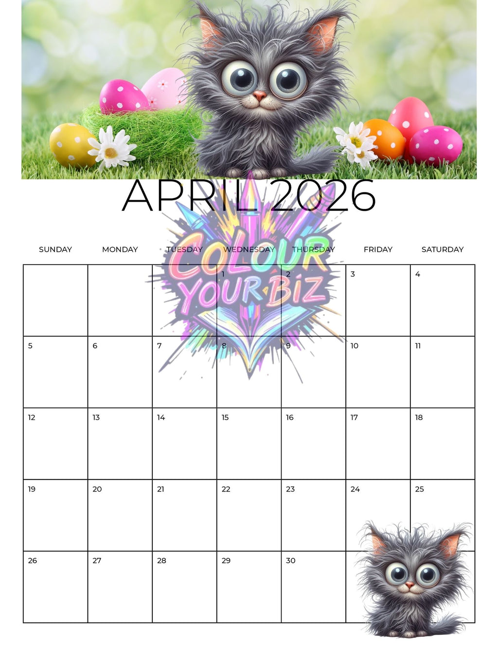 The Funky Cats 2026 Calendar