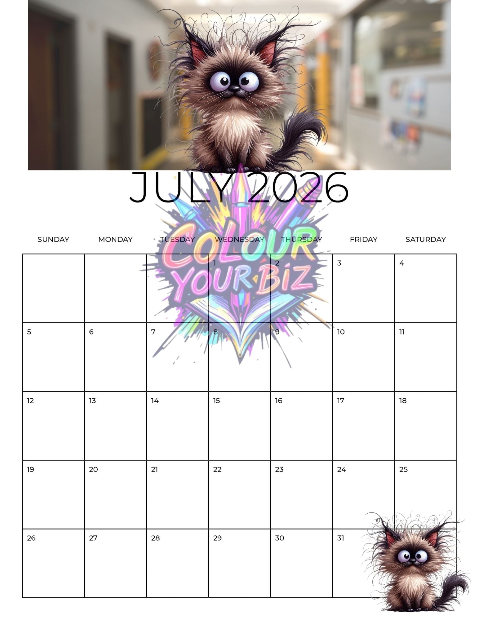 The Funky Cats 2026 Calendar