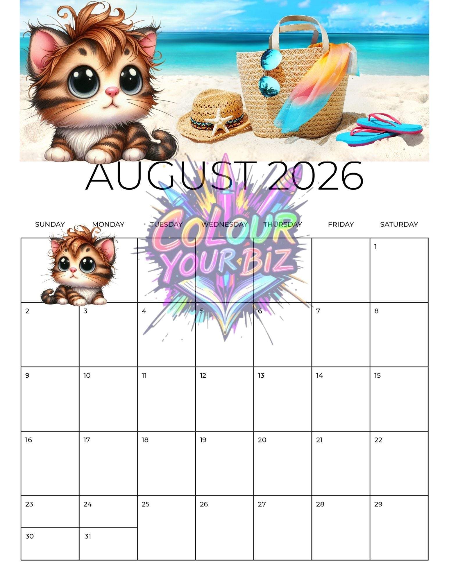 The Funky Cats 2026 Calendar