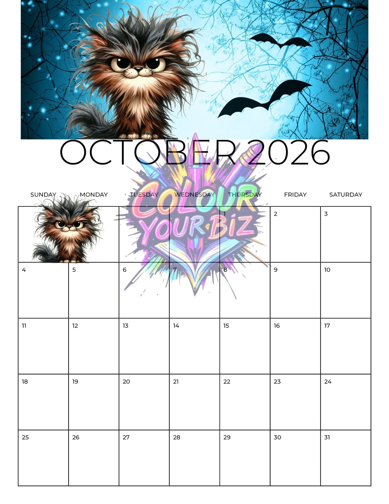 The Funky Cats 2026 Calendar
