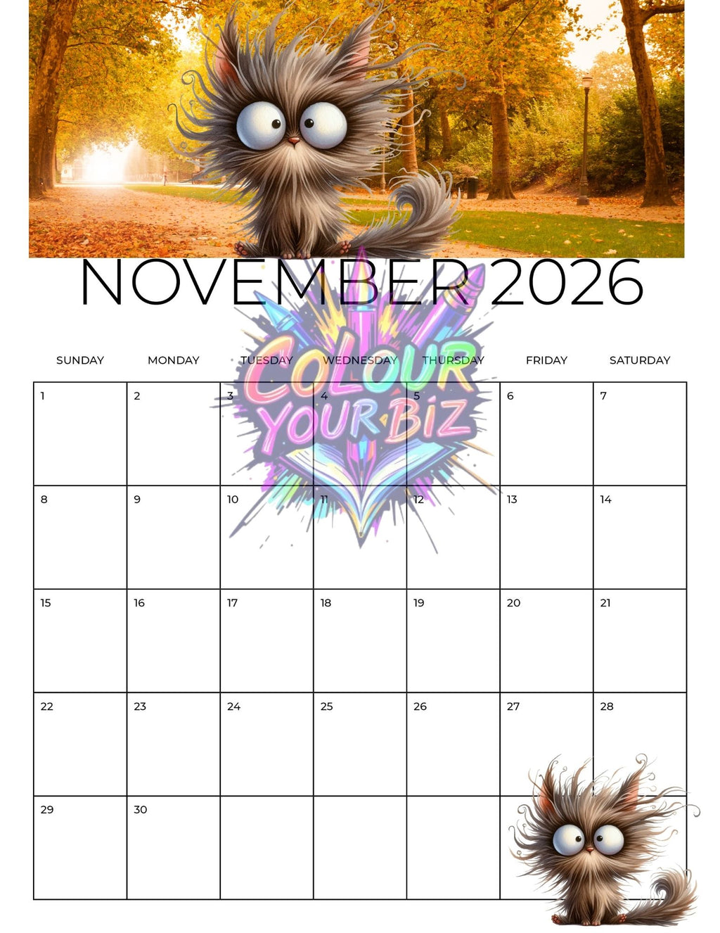 The Funky Cats 2026 Calendar