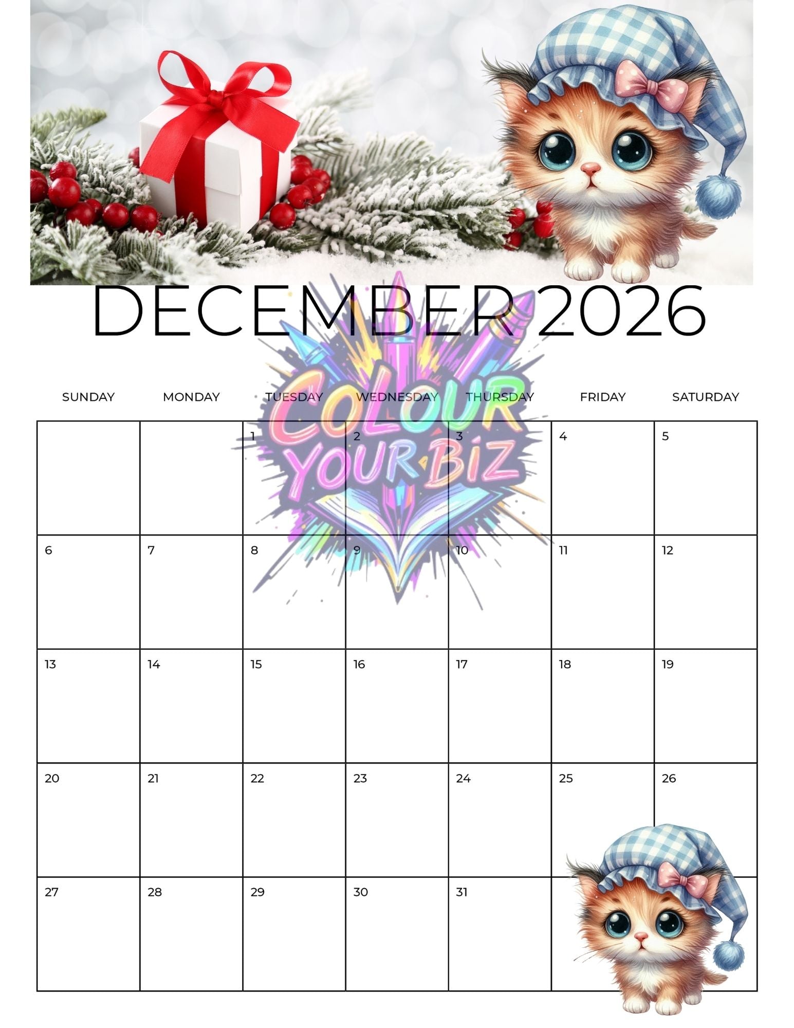 The Funky Cats 2026 Calendar