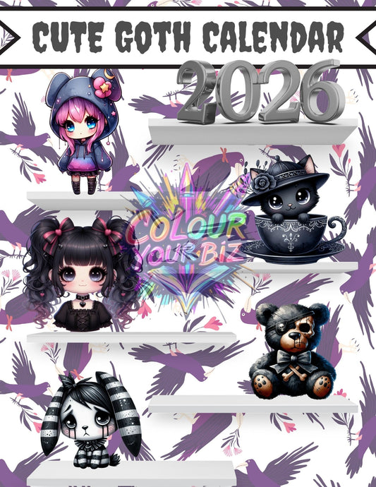 Cute Goth 2026 Calendar