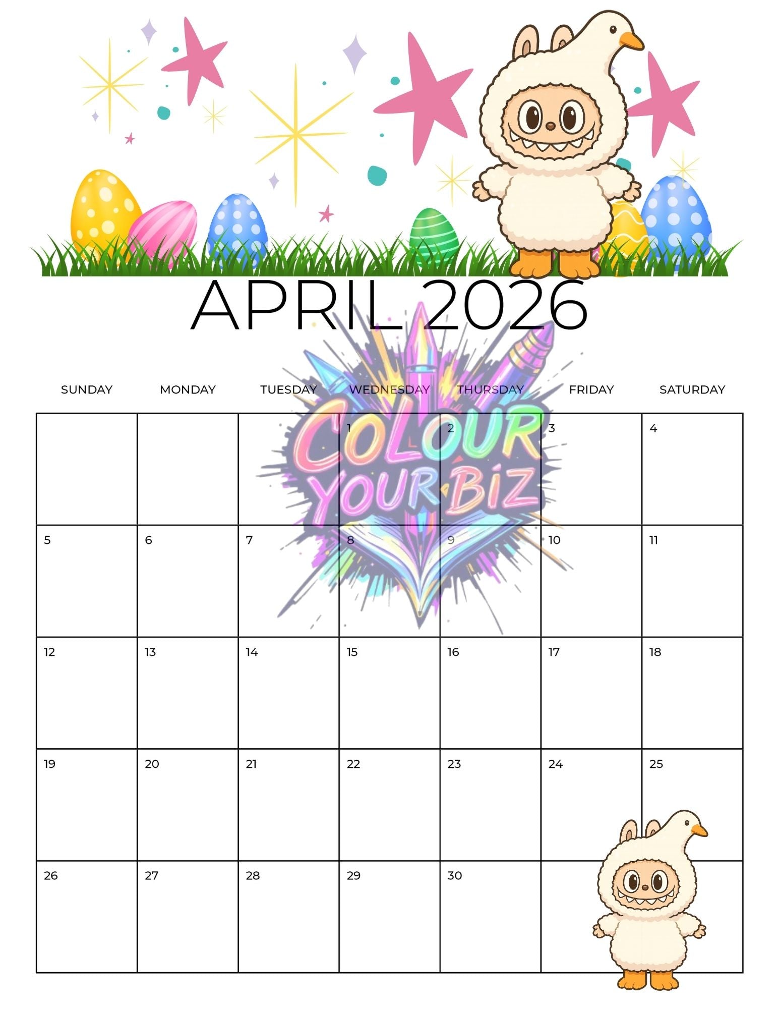 Little Monsters 2026 Calendar