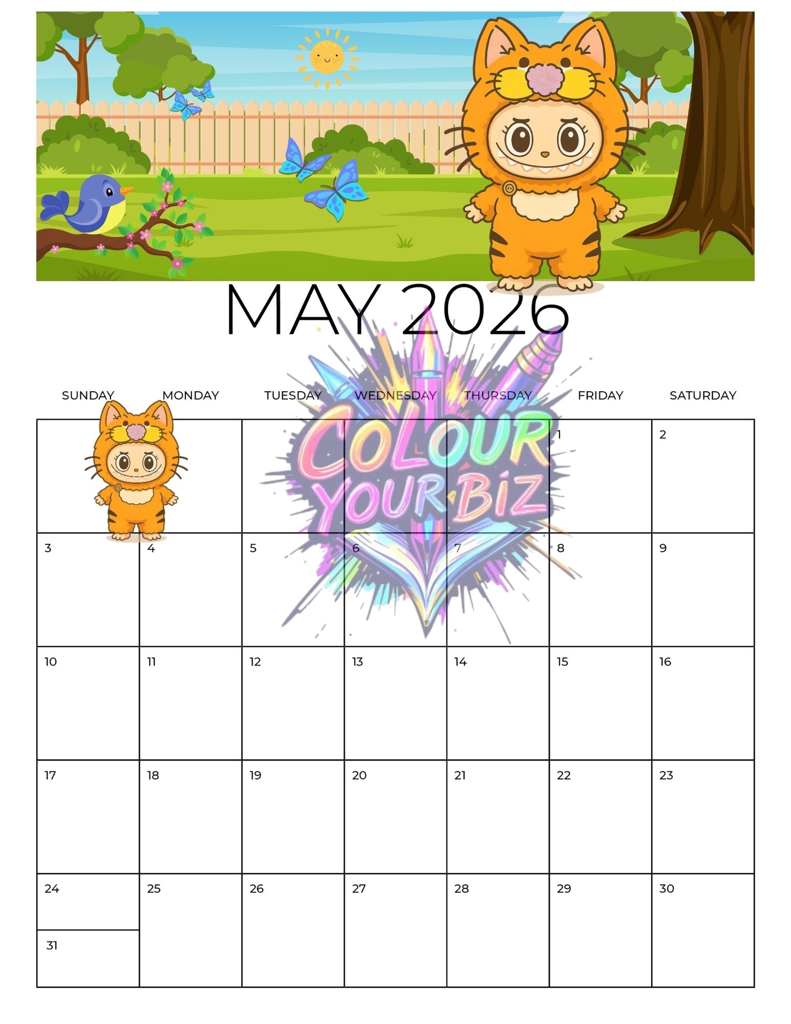 Little Monsters 2026 Calendar