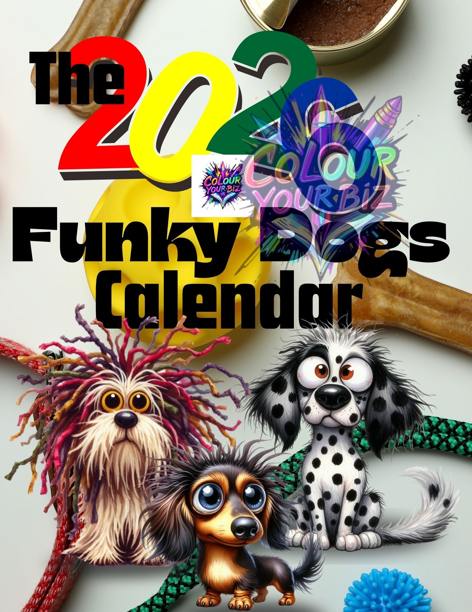 Funky Dogs 2026 Calendar