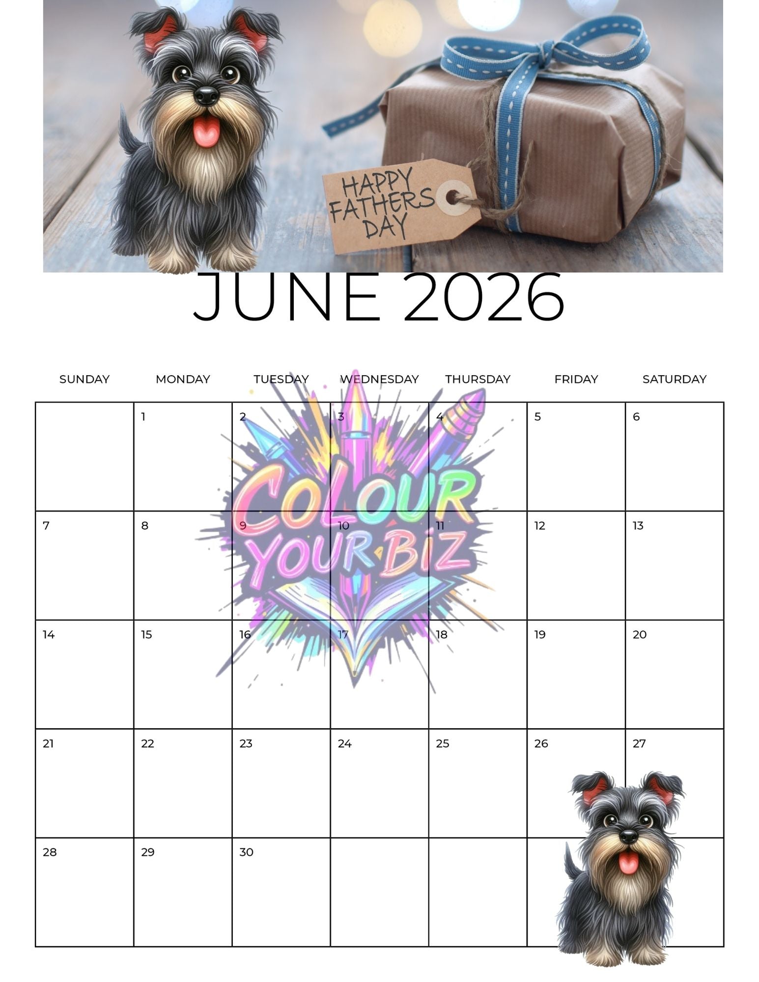 Funky Dogs 2026 Calendar