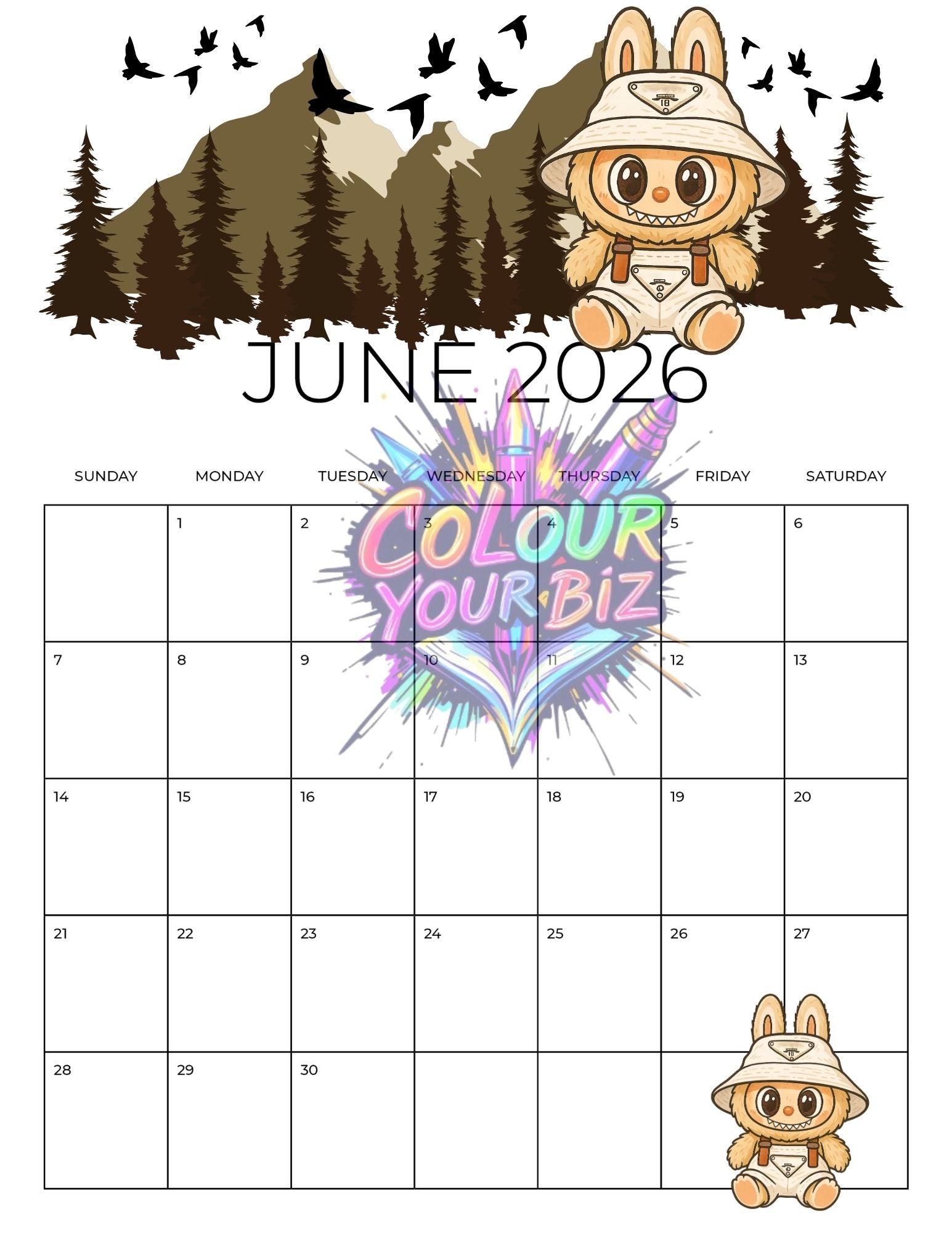 Little Monsters 2026 Calendar