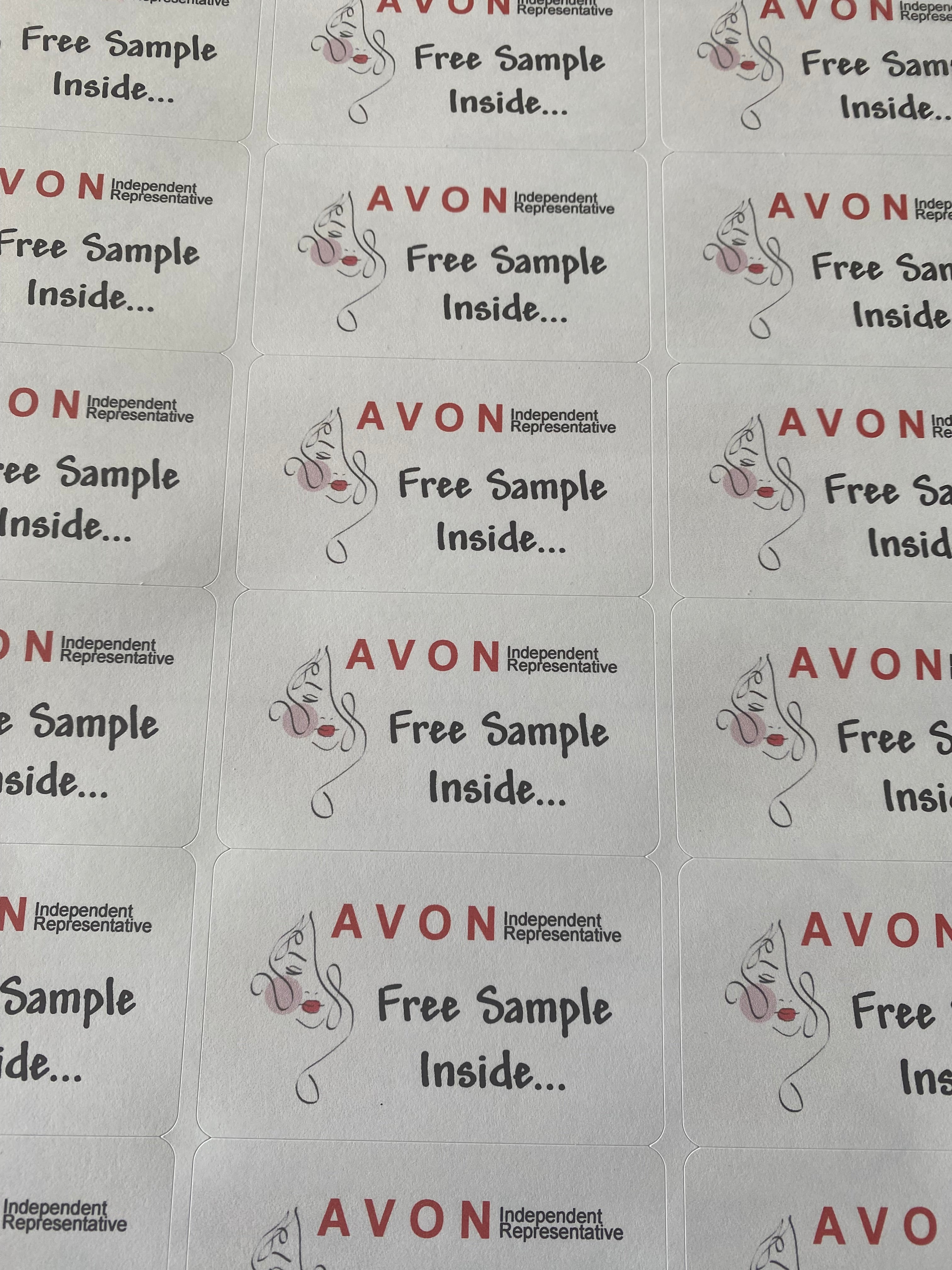 AVON 'Free Sample Inside Stickers'