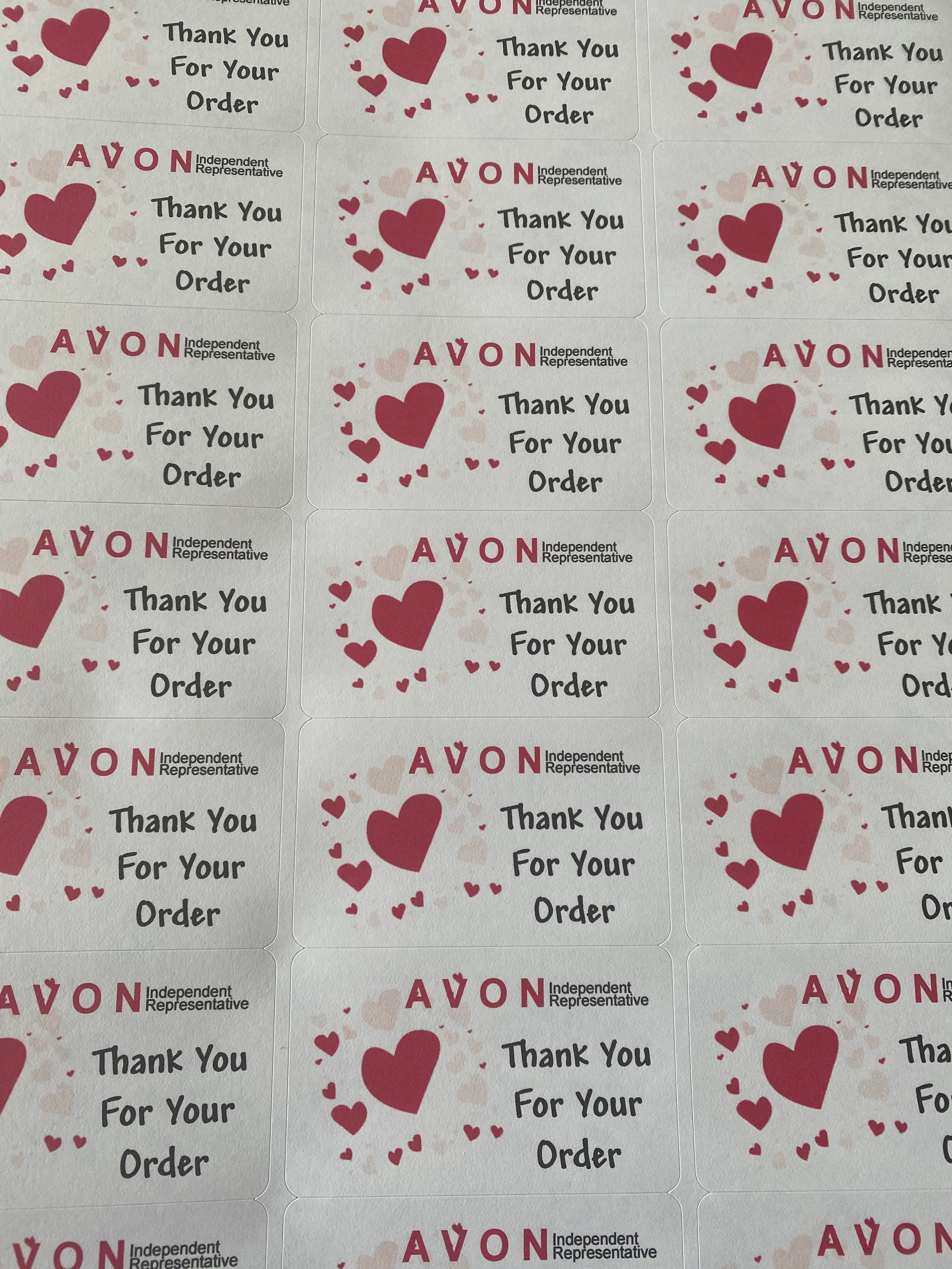 Avon 'Thank You' Stickers