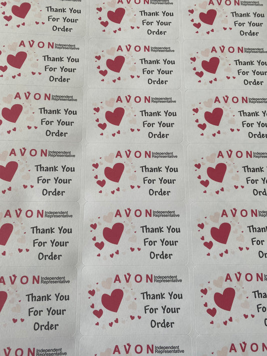 Avon 'Thank You' Stickers