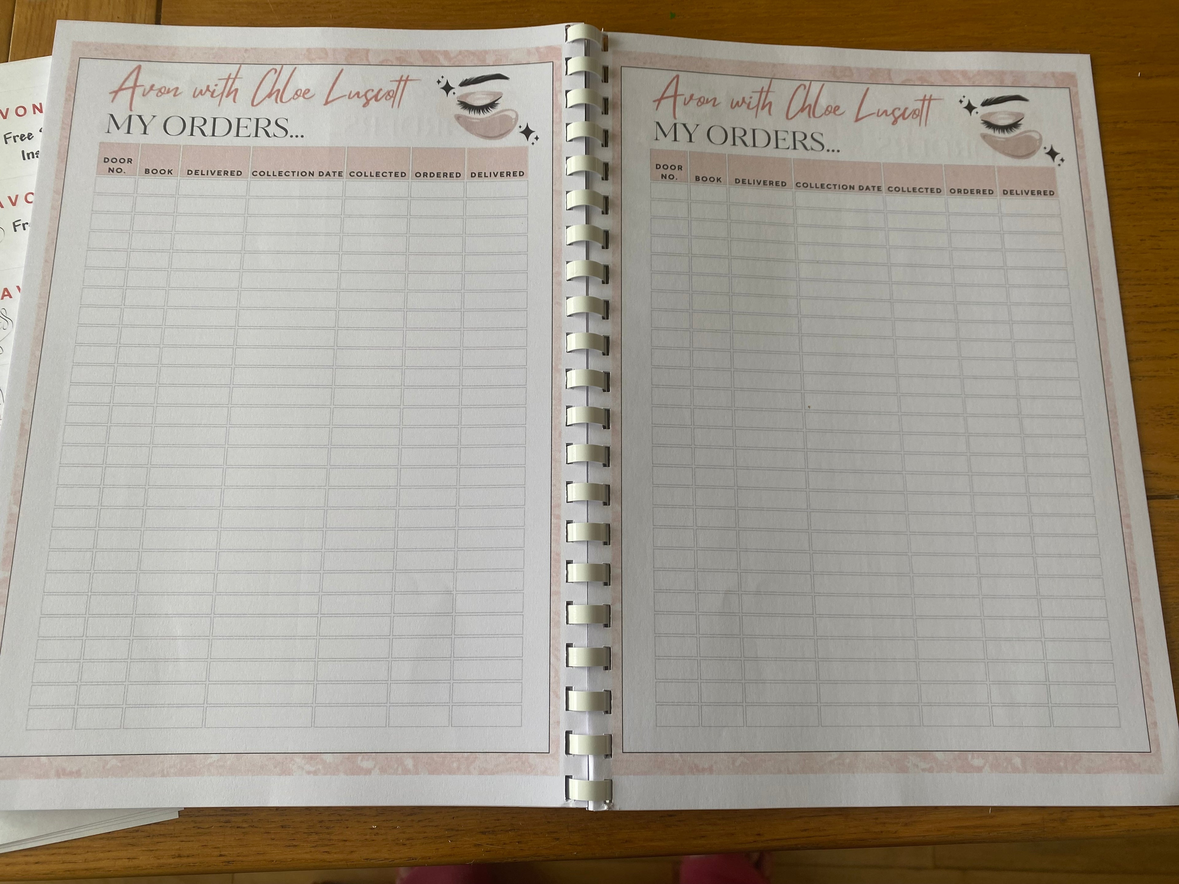 Personalised Business Order Book (A4)