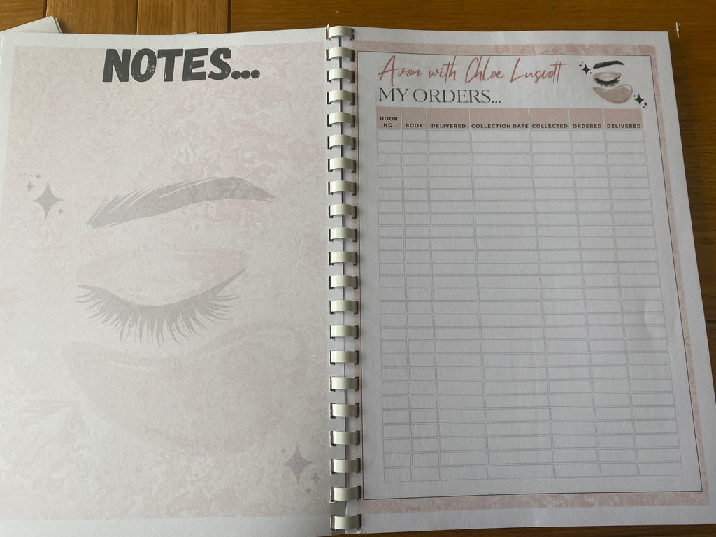 Personalised Business Order Book (A4)