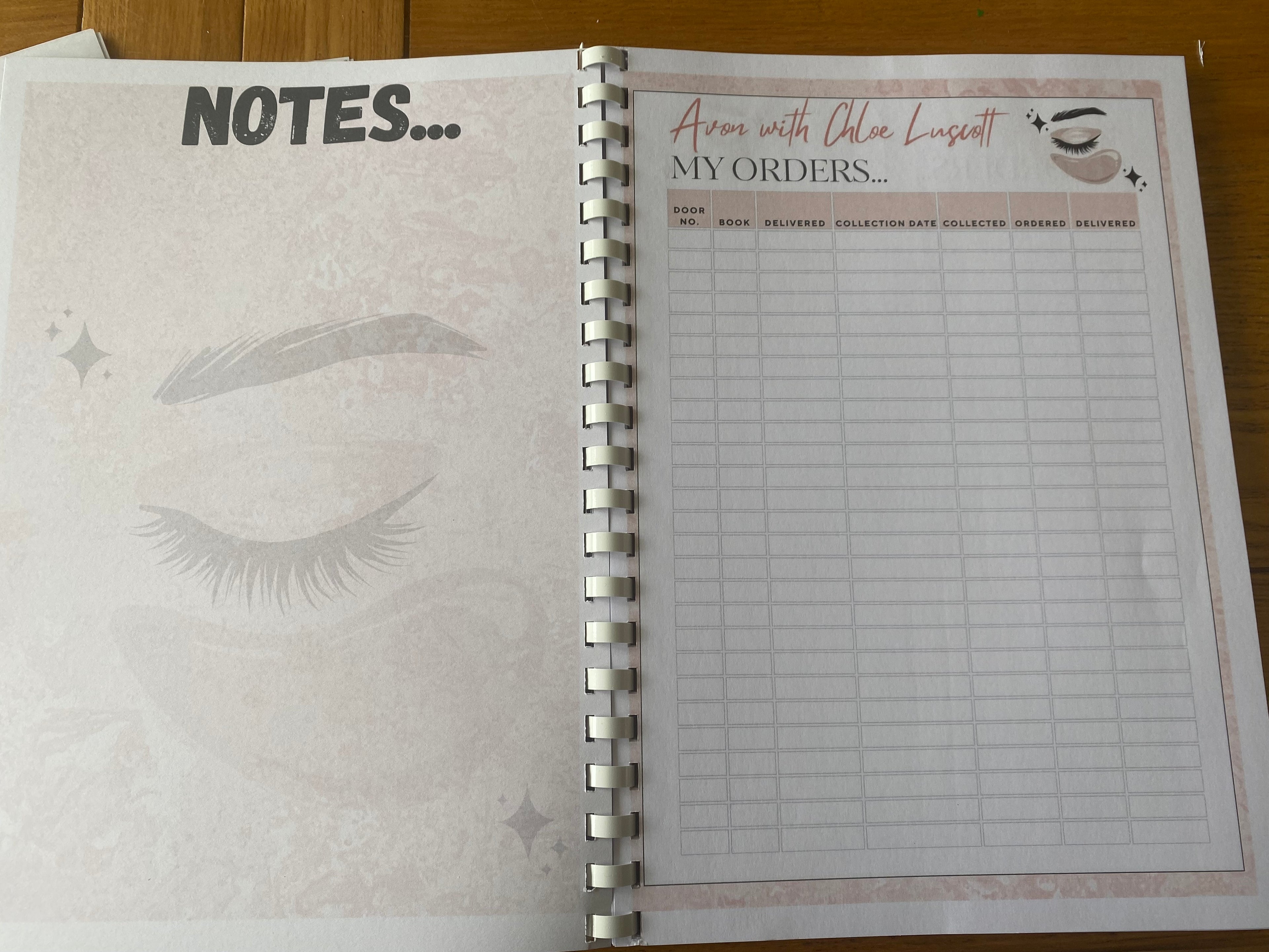 Personalised Business Order Book (A4)
