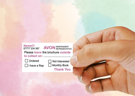 Avon Business Canvassing Stickers